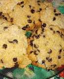 Galletitas de coco rallado, avena y chip de chocolate saludables