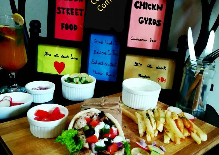 Simple Way to Make Perfect Chicken Gyros Street food of Greek