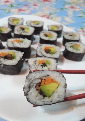 Una foto de Sushi Maki vegetariano 🍱