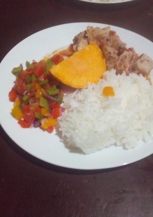 A picture of Chicken Belle with Rice.