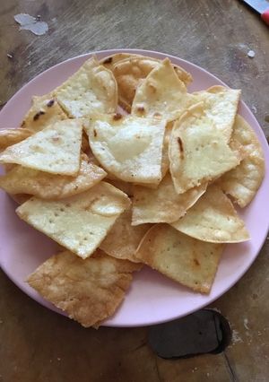 Una foto de Nachos sin horno 💛