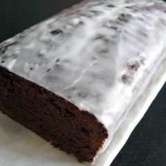 Glazed Pound Chocolate Cake A picture of Glazed Pound Chocolate Cake.