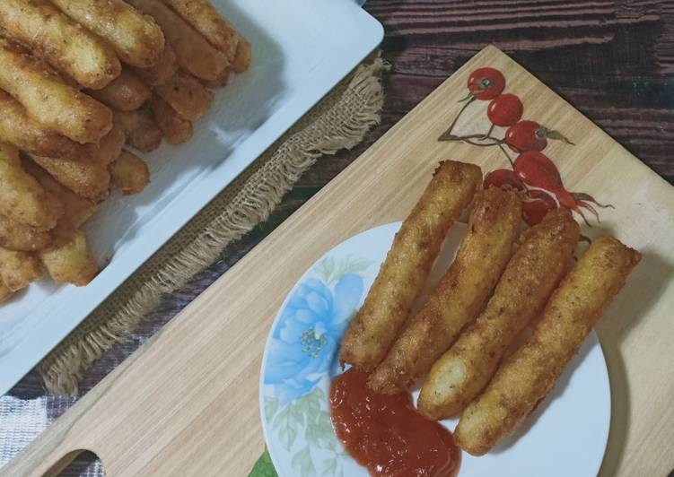 Resep Yackikuka. Kentang Keju. Potato Cheese Stick, Bisa Manjain Lidah