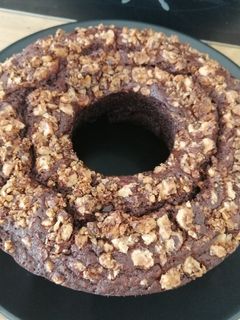 Une photo de Banana bread chocolat noisettes