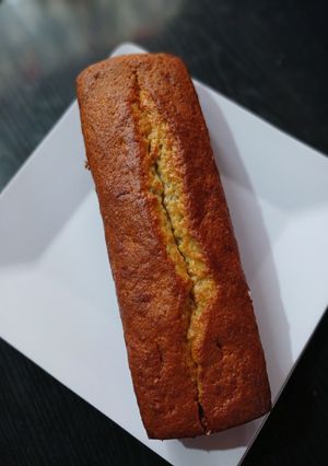 Una foto de Budín de Banana Relleno de Dulce de Leche