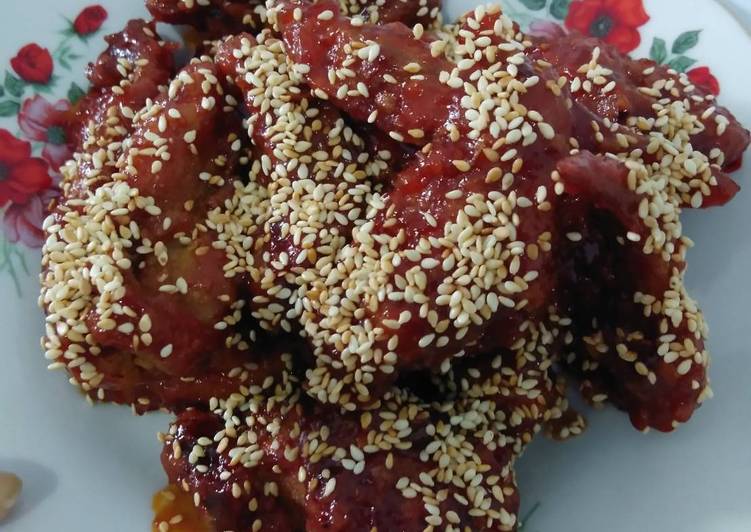 Resep Korean Fried Chicken ala Richeese Factory, Menggugah Selera