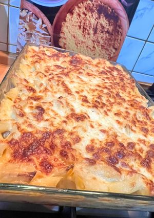 صورة لوصفة صينية معكرونة بالباشميل 🌸😋