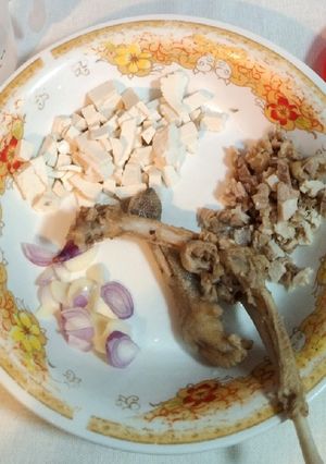 Foto resep Bubur kacang Merah Ayam Kampung (MPASI Bayi 8 Bln+)