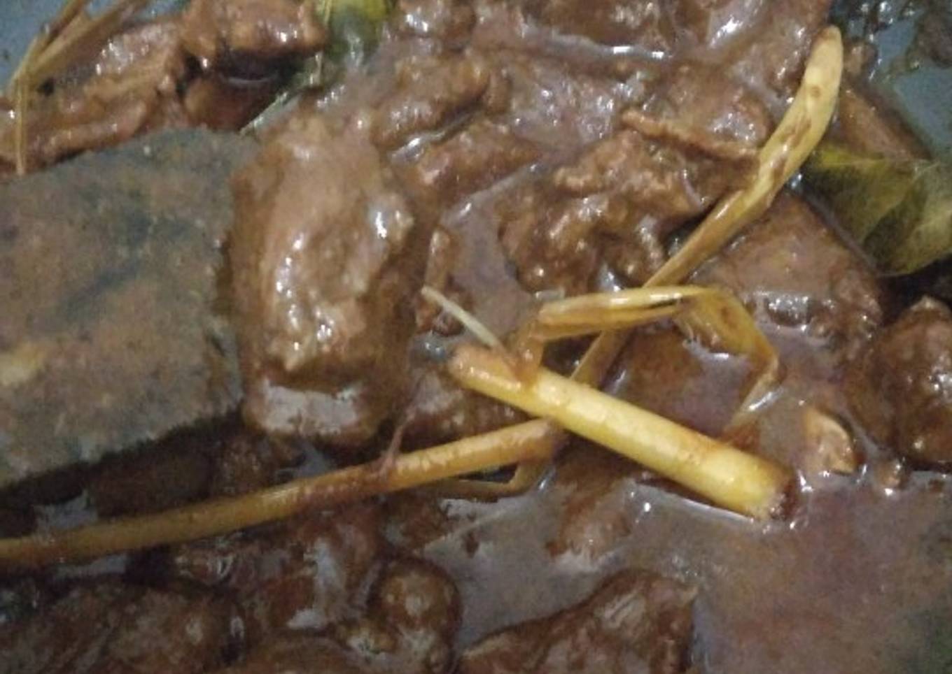 Rendang rumahan pakai bumbu instan mamaSuka