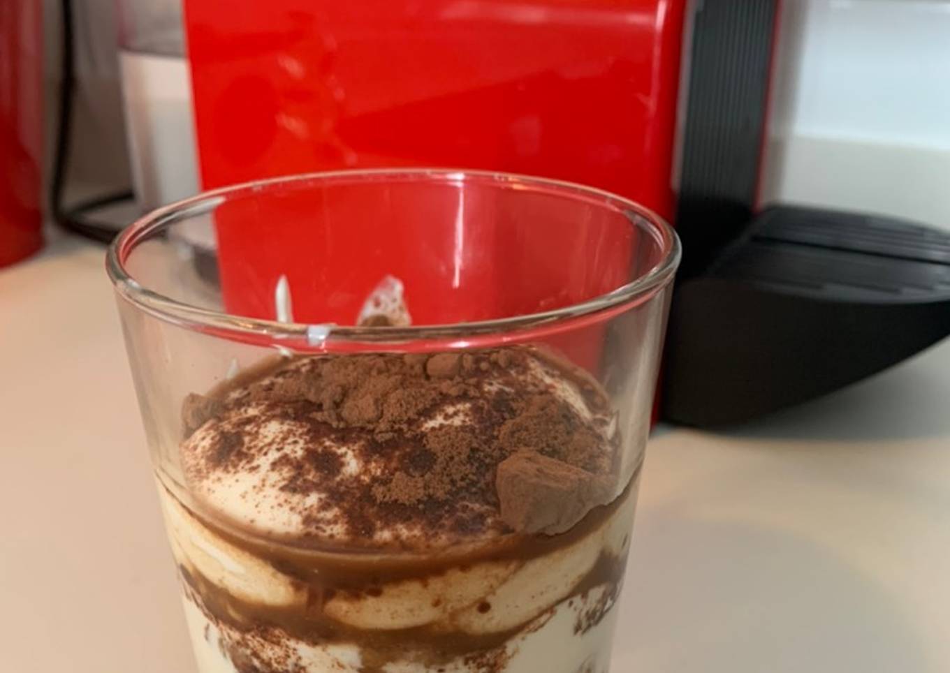 Tiramisú saludable, bajo en grasa y súper rápido