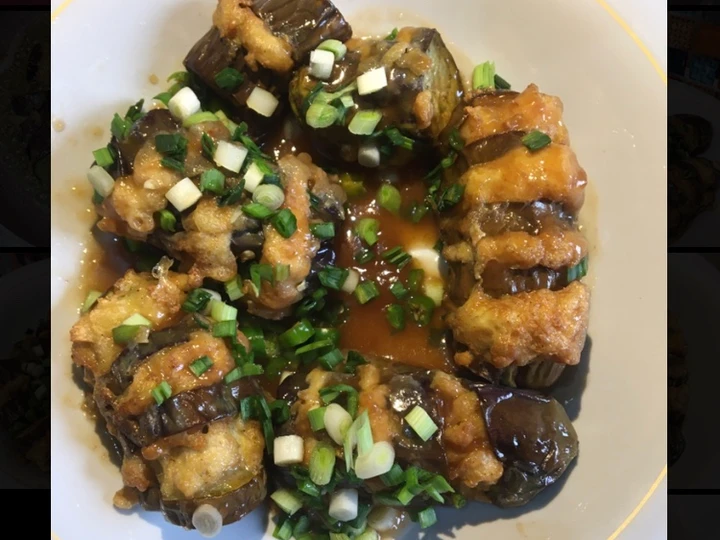 Cara Gampang Membuat Resep Terong bungkus tahu siram yang Lezat Sekali Anti Ribet, Mantap Sekali