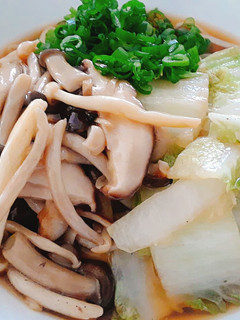 Foto resep Mushroom Soy Udon Noodle Soup