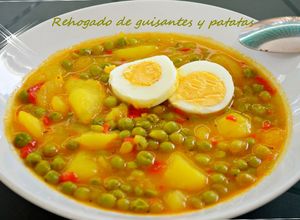 Foto principal de Rehogado de guisantes y patatas (Thermomix)