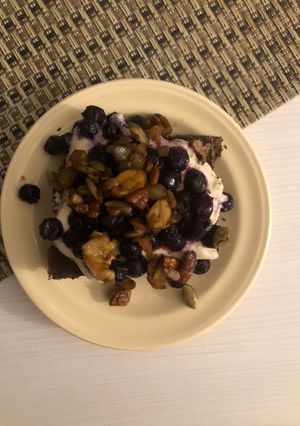 Una foto de Brownie de porotos vegano
