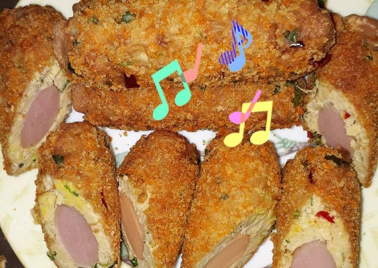 Bahan mengolah Sosis selimut Tempe yang simpel