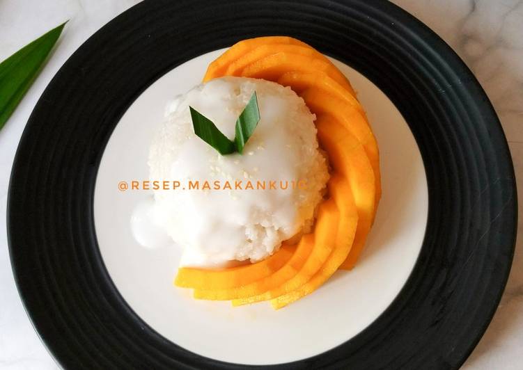 Cara mengolah Manggo Sticky Rice /Mangga ketan  Sederhana