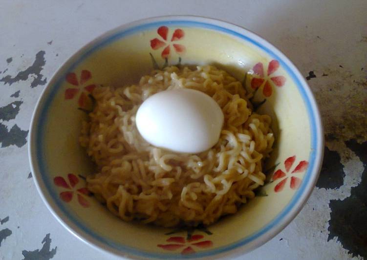 Noodles and egg