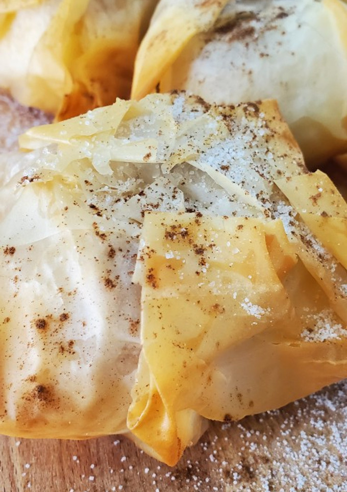 Foto di Scrigni di mele e pere con pasta fillo
