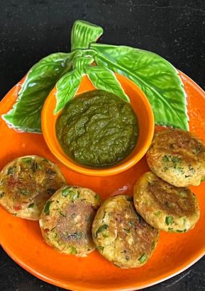 A picture of Healthy Makhana Paneer Tikki.