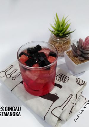 Foto resep Es Cincau Semangka