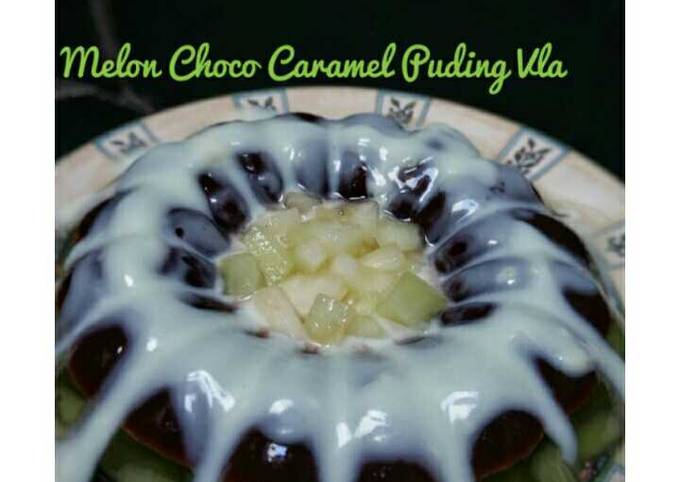 Melon Choco Caramel Puding Vla