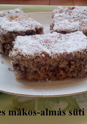 Rizslisztes mákos-almás süti 🍰 recept fotója