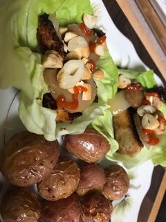 A picture of Lettuce Wraps.