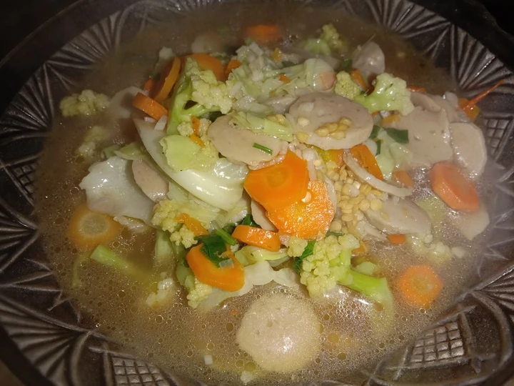 Easy Steps to Make Capcay sayur kuah pedas the Delicious Really delicious
