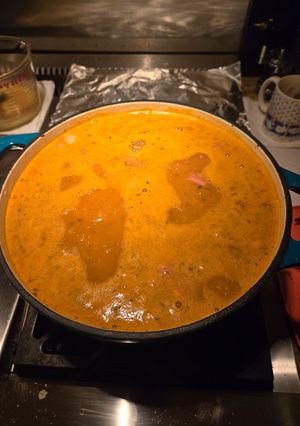 A picture of Ham & bean soup.