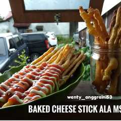 BAKED CHEESE STICK LOW CARB (cheese stick Panggang) no tepung রেসিপির প্রধান ছবি