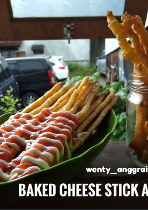 Foto resep BAKED CHEESE STICK LOW CARB (cheese stick Panggang) no tepung