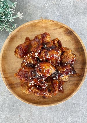 Foto resep Dakgangjeong - Crunchy Korean fried chicken