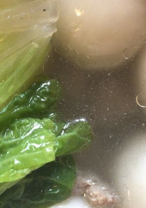 鹹湯圓 的食譜成品照片