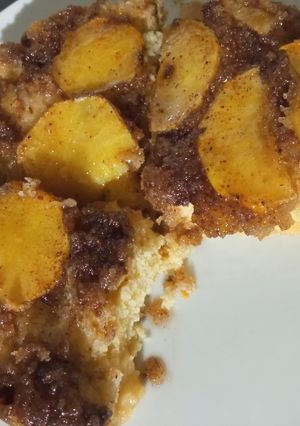 Una foto de Torta de manzana y canela
