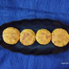 A picture of Kuttu sago cutlet.