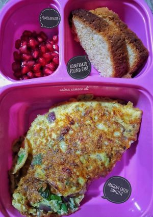A picture of Mexican Cheese omelet in my style.