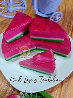 Gambar Kuih Lapis Tembikai 🍉