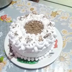 A picture of Dark chocolate cake.