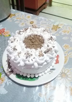 A picture of Dark chocolate cake.