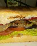Sándwich Vegetariano saludable de verduras grilladas
