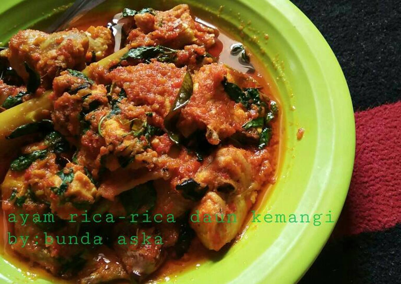Resep Ayam rica-rica daun kemangi, Enak