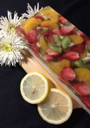 Foto resep Tropical fruit pudding