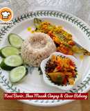 👩‍🍳Nasi Bario & Ikan Masak Ampap & Acar Rebung