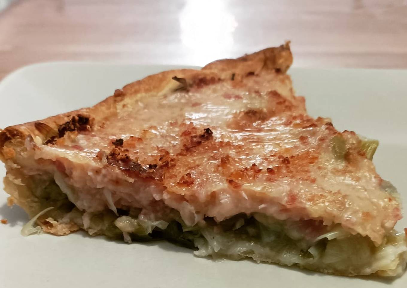 Tarte poireaux jambon de ma grand mère