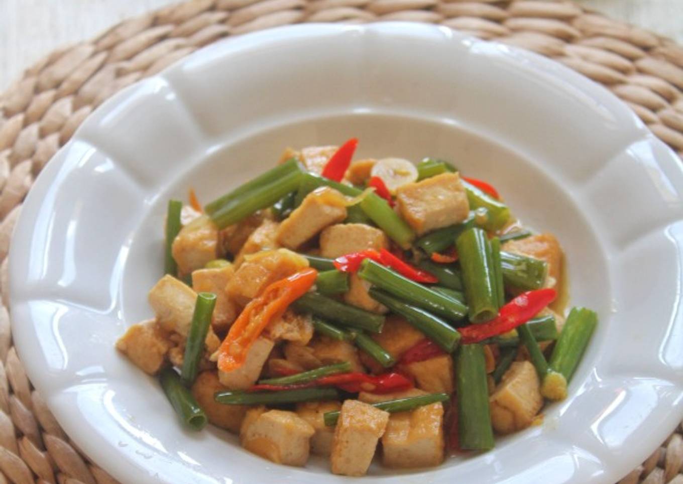 Tumis Tahu Bunga Bawang