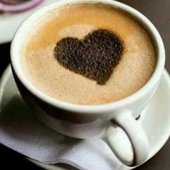 Heart Shape milk coffee A picture of Heart Shape milk coffee.
