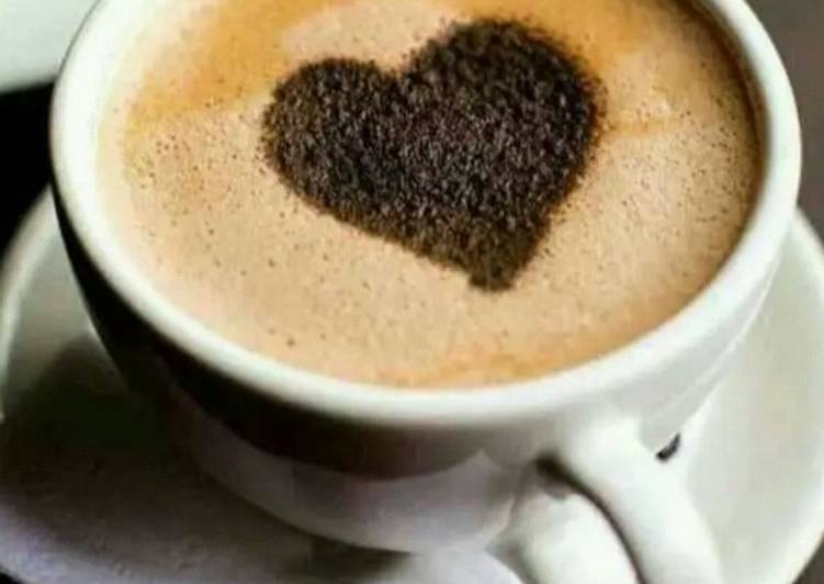 Heart Shape milk coffee