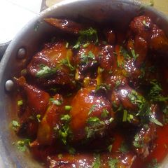Sweet and spicy chicken. A picture of Sweet and spicy chicken..