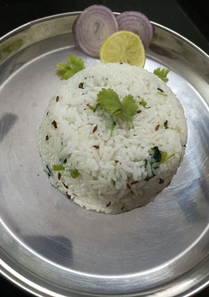 A picture of Jeera rice.
