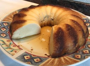 Una foto de Tarta de queso quark al microondas